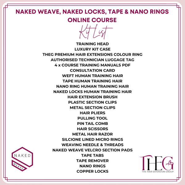 Four Method Combo Package Naked Weave Naked Locks Tape Nano Online Courses The Hair